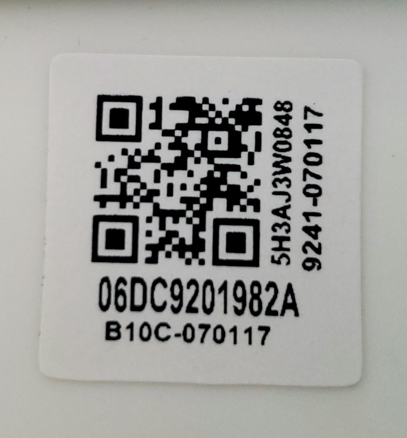 Samsung Washer Control DC92-02083A