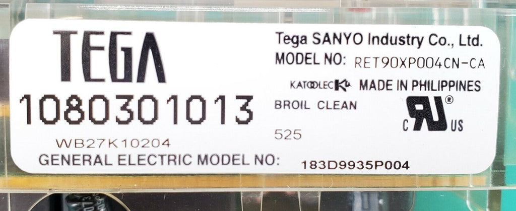 GE Range Control WB27K10204