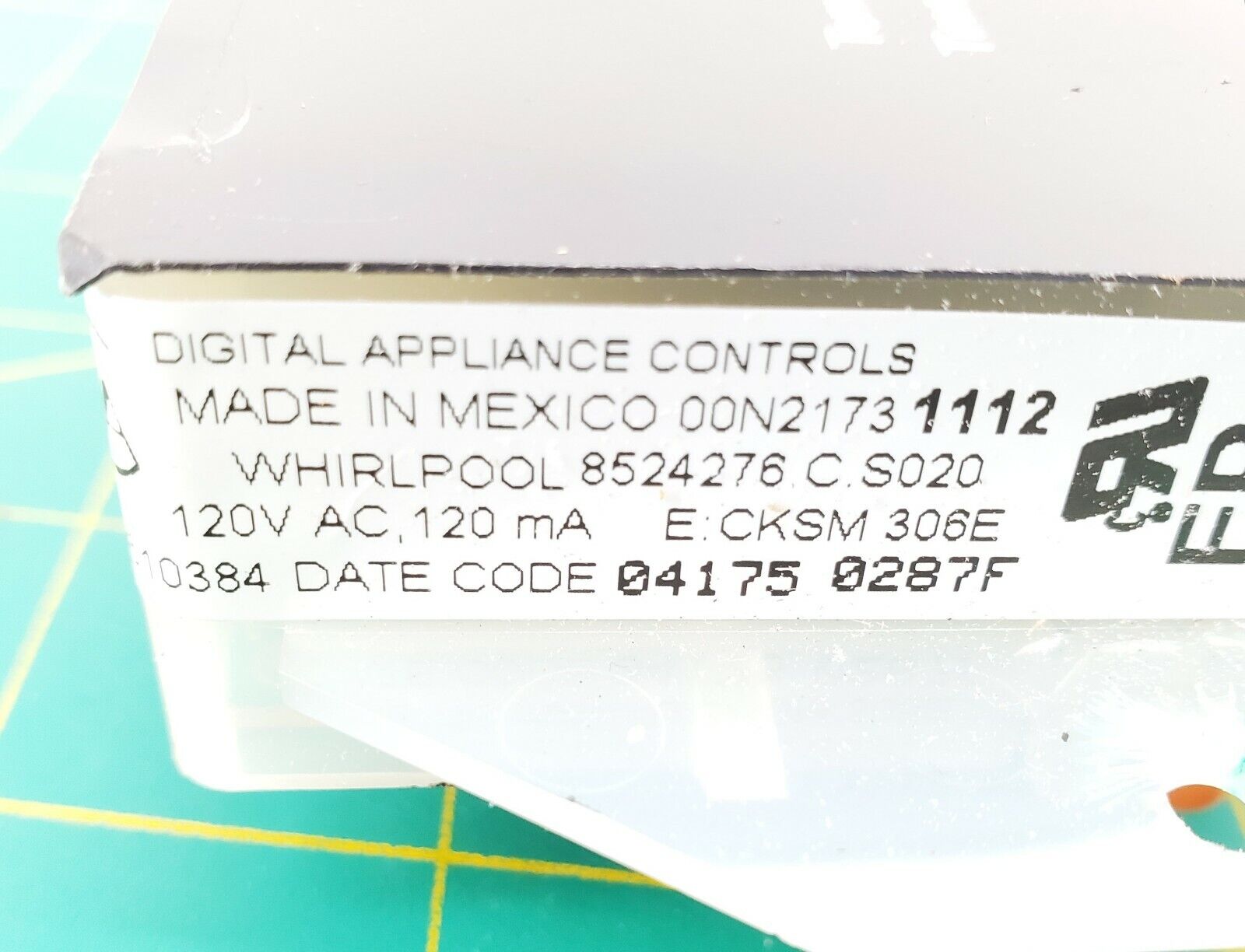 Whirlpool Range Control 8524276