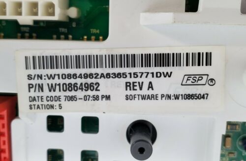 Whirlpool Washer Control Board W10864962