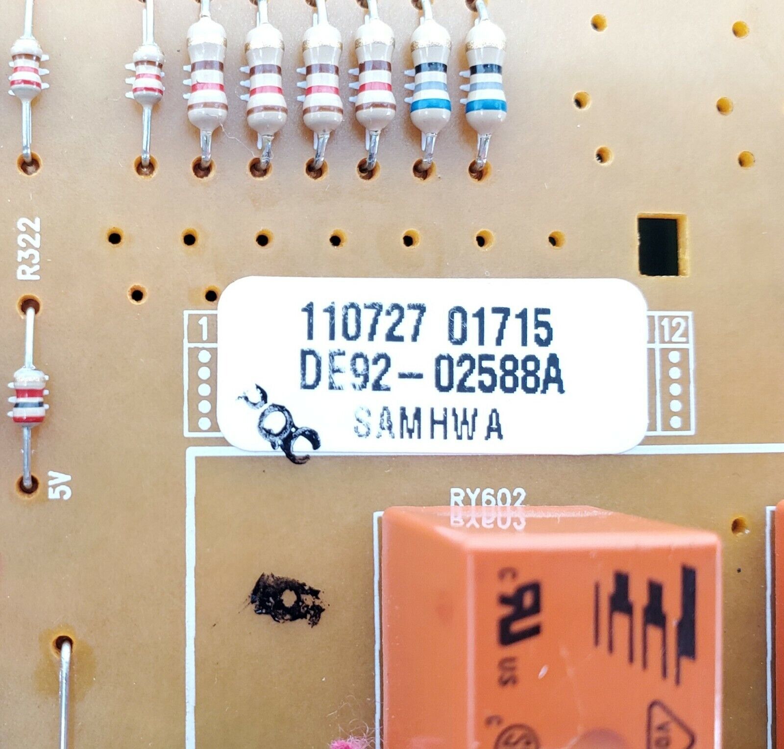 Samsung Range Control Board DE92-02588A