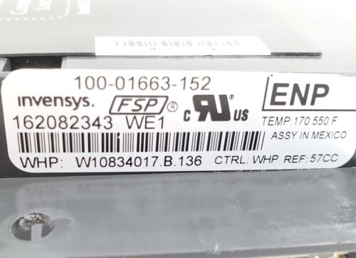 Whirlpool Range Control Board W10834017