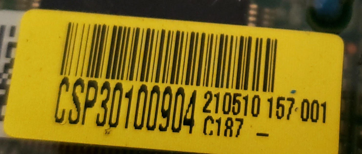 LG Washer Control  CSP30100904