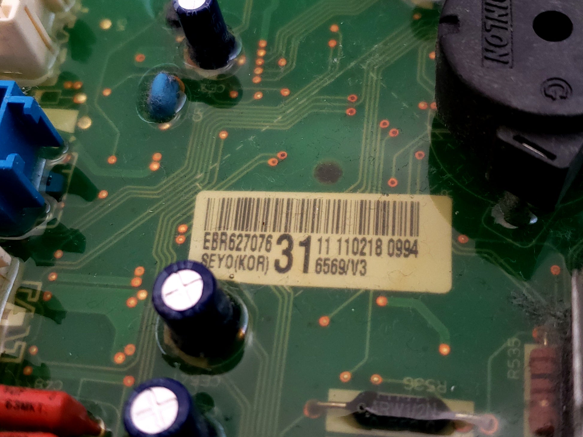 LG Dryer Control EBR62707631