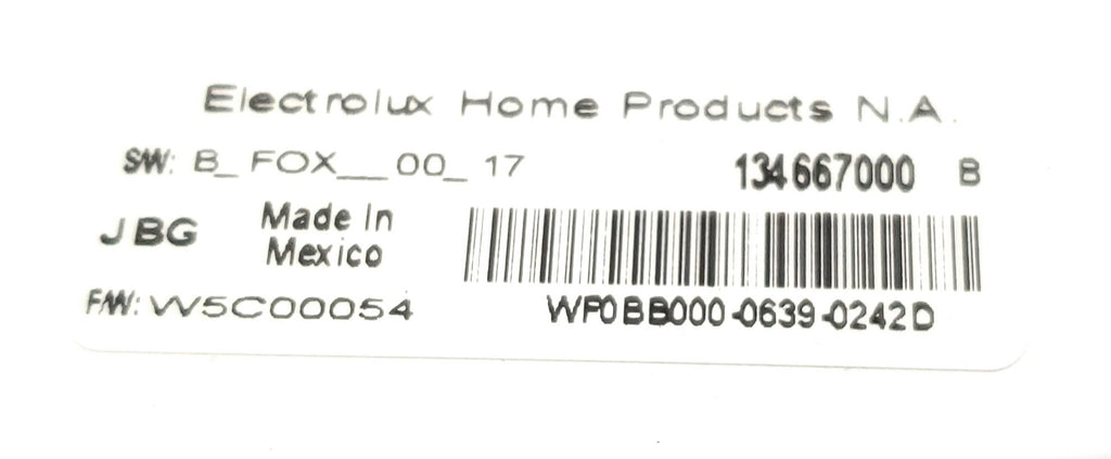 Frigidaire Washer Control 134667000