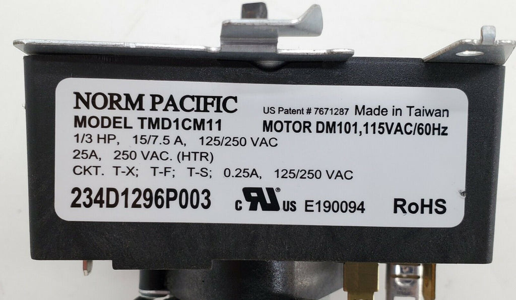 Genuine OEM GE Dryer Timer Assembly 234D1296P003 Same Day Ship Lifetime Warranty