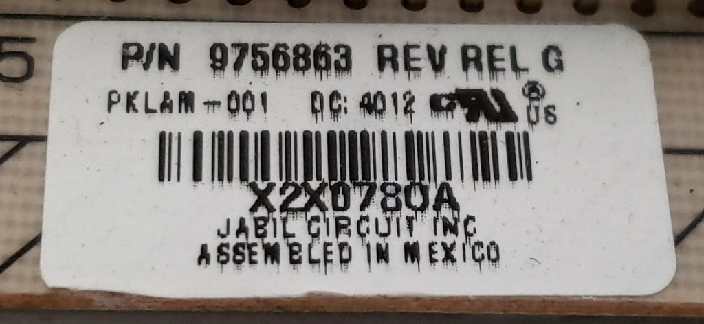 Whirlpool Range Control  9756863