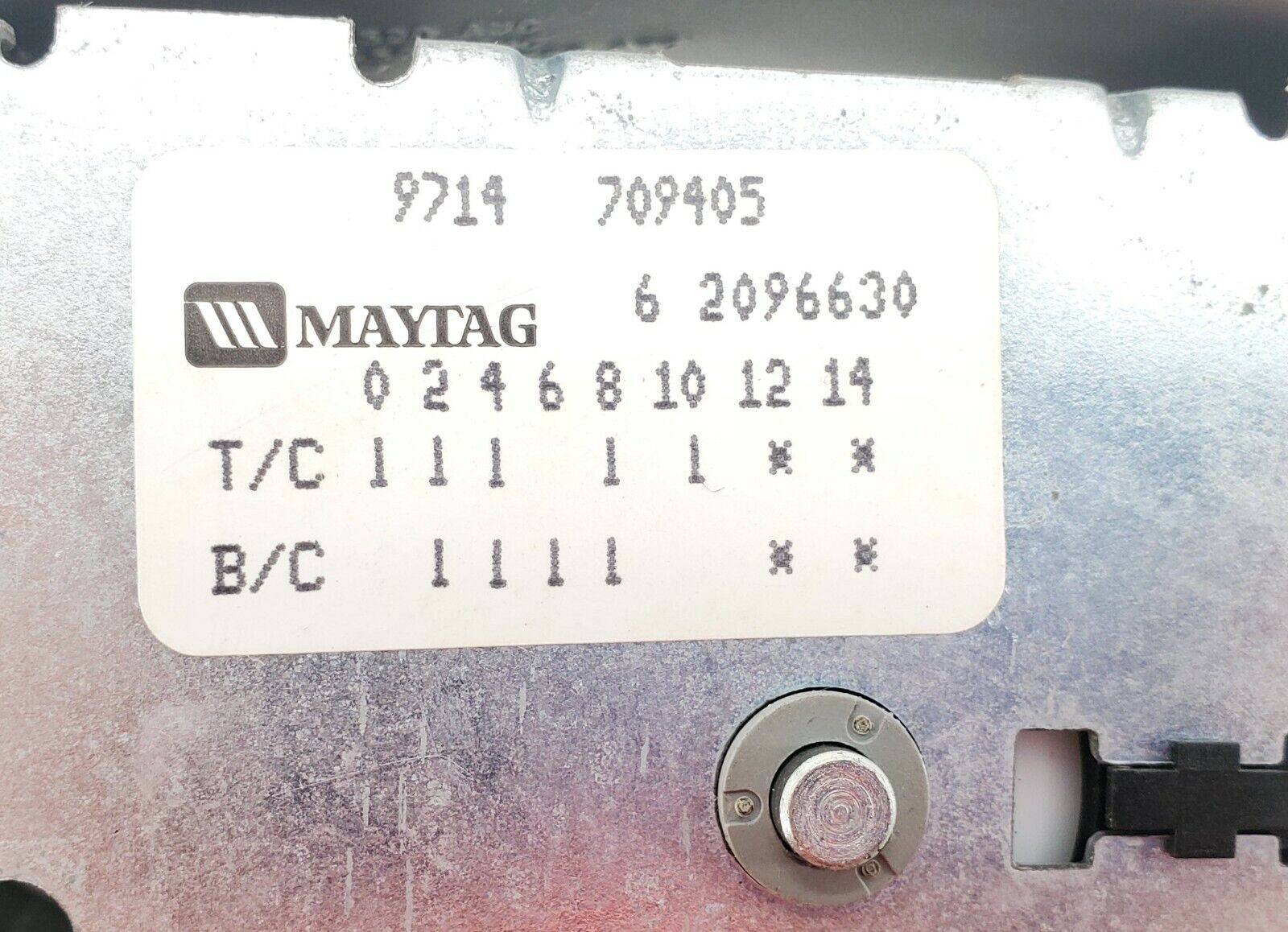 Maytag Washer Timer  62096630