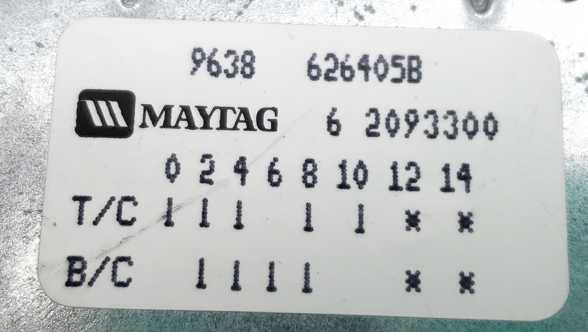Maytag Washer Timer  2093300