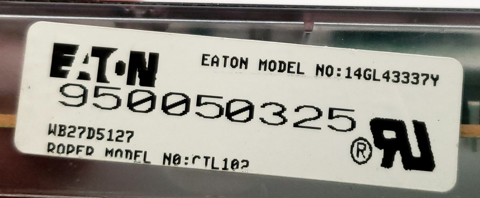 GE Range Control  WB27D5127