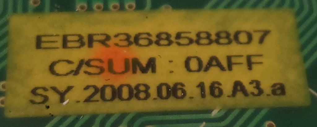 LG Dryer Control EBR36858807