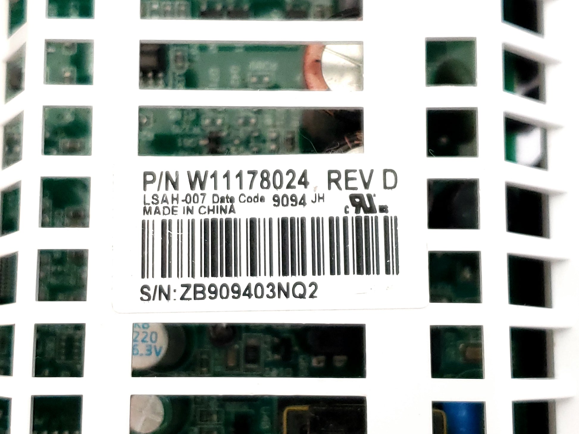 Whirlpool Dryer Control Board W11309791