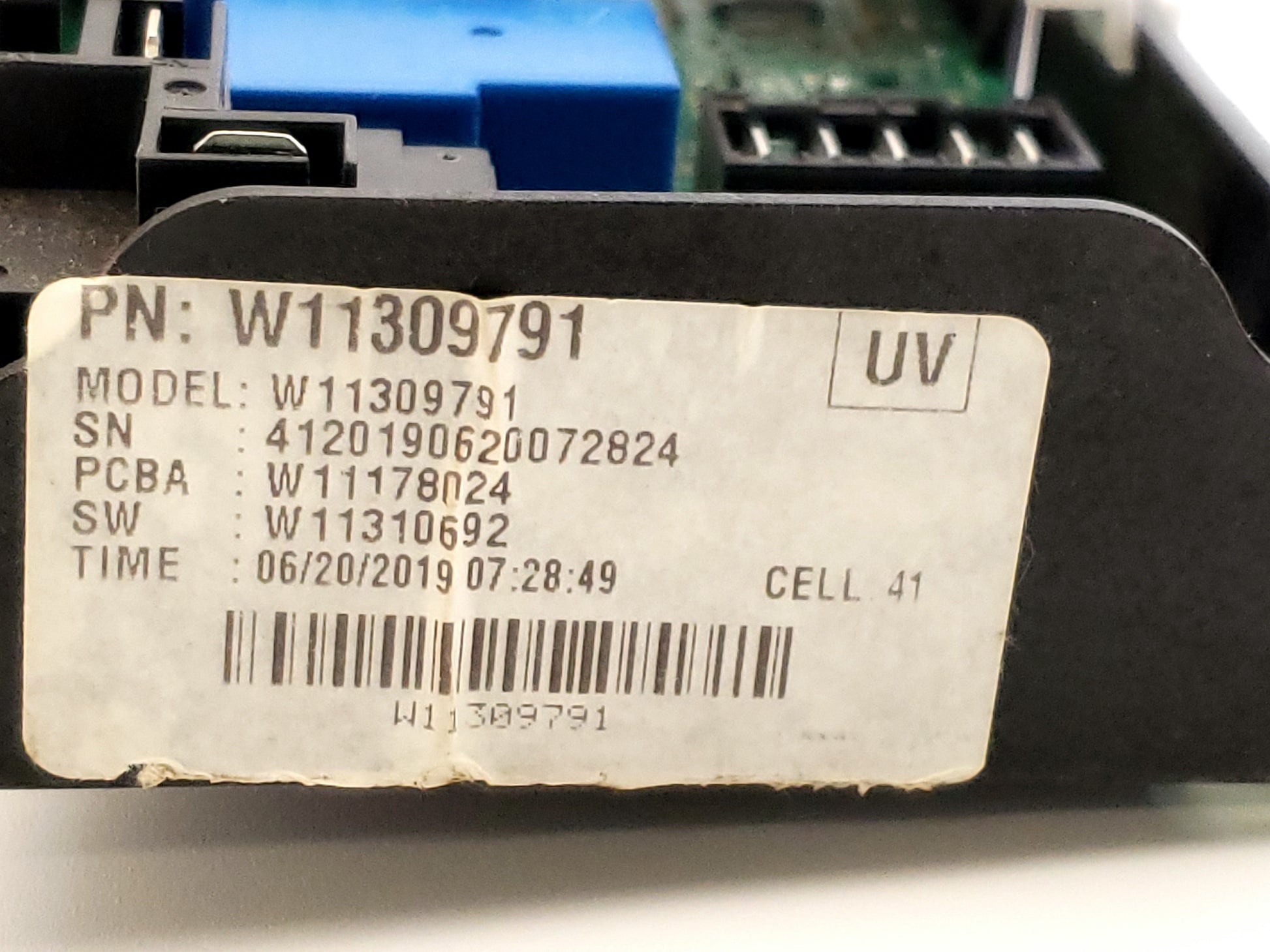 Whirlpool Dryer Control Board W11309791