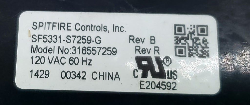 Frigidaire Range Control  316557259