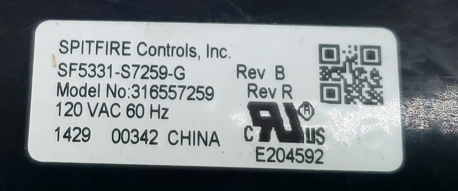 Frigidaire Range Control  316557259