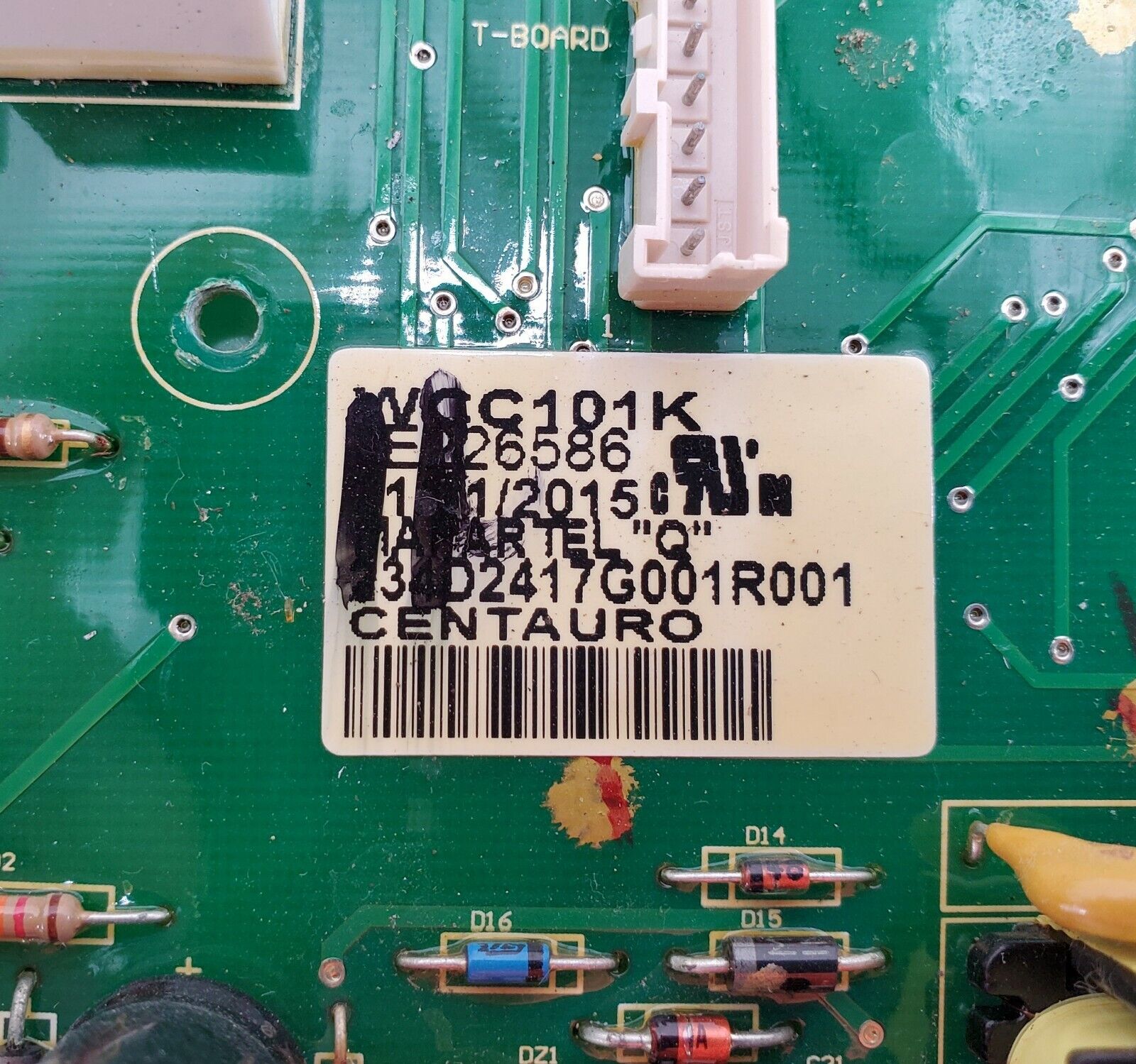 GE Washer Control Board 234D2417G001