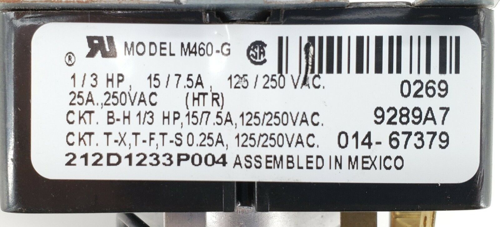 GE Dryer Timer 212D1233P004