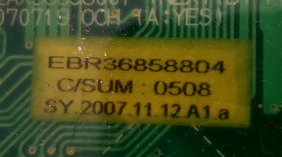 LG Dryer Control Board EBR36858804