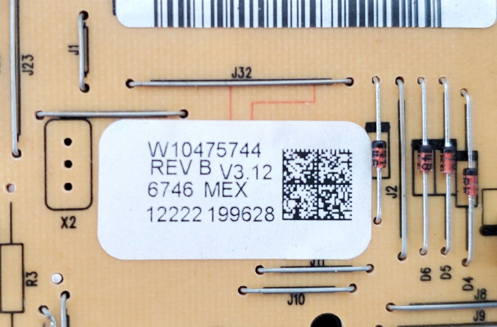Whirlpool Range Control Board W10475744