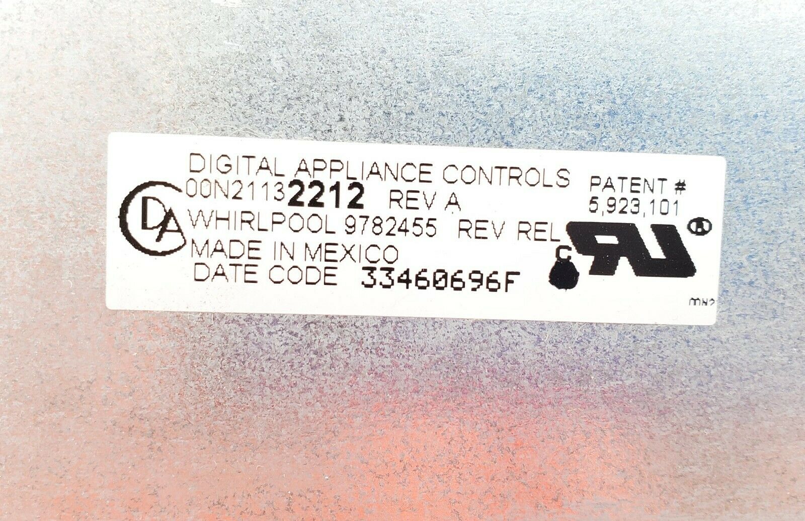 Whirlpool Range Control 9782455