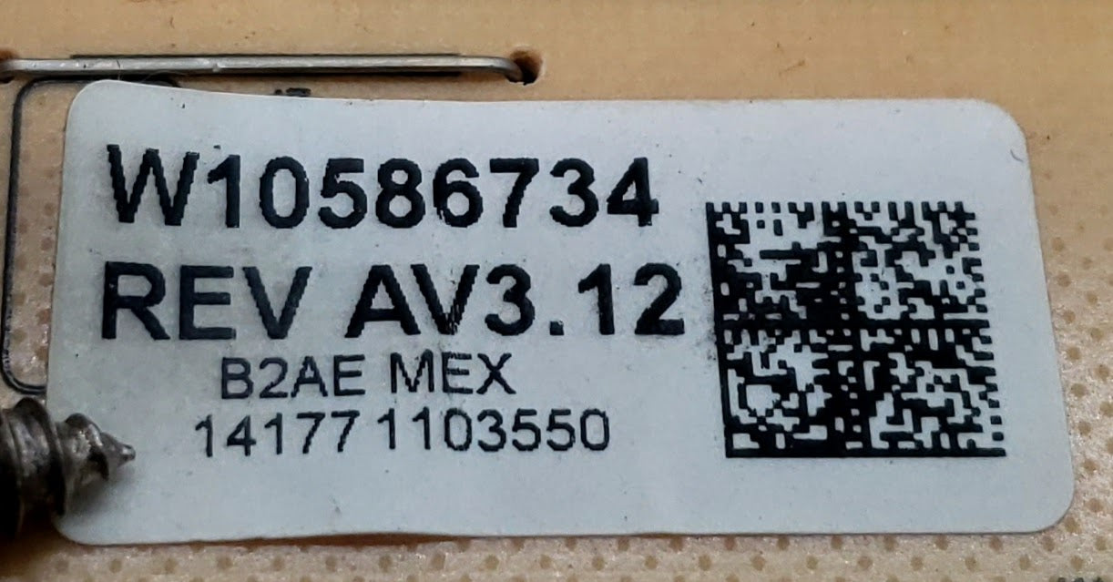 Whirlpool Range Control  W10586734