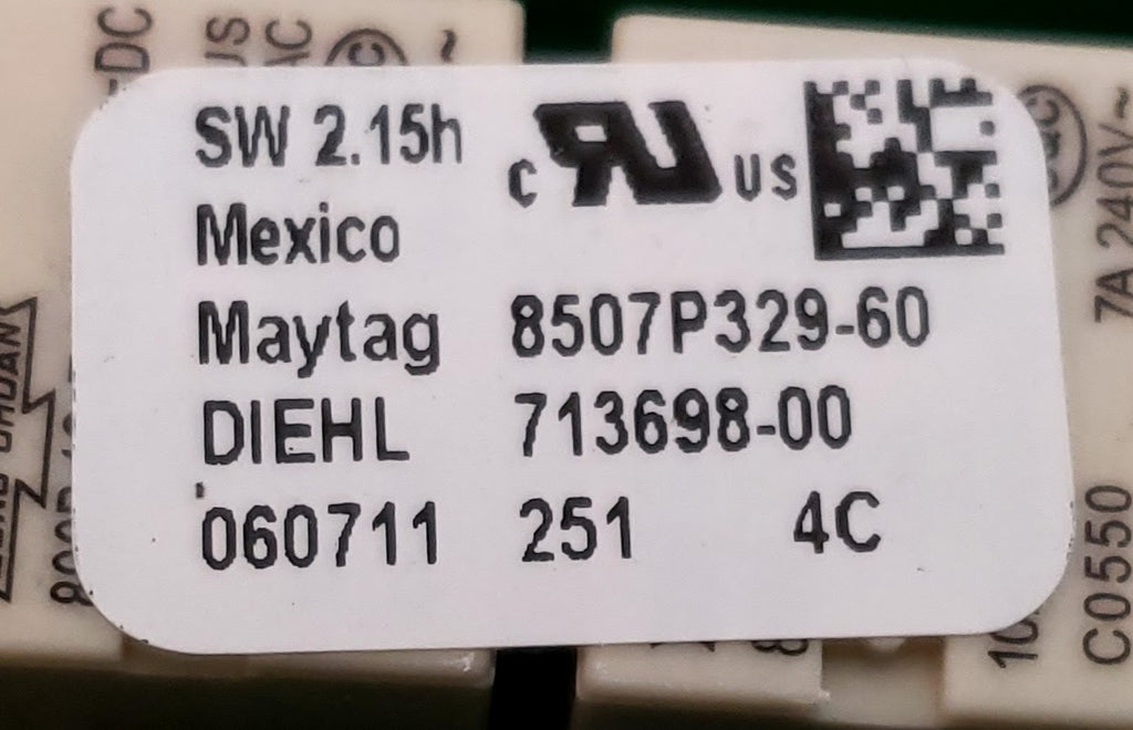 Whirlpool Range Control  8507P329-60