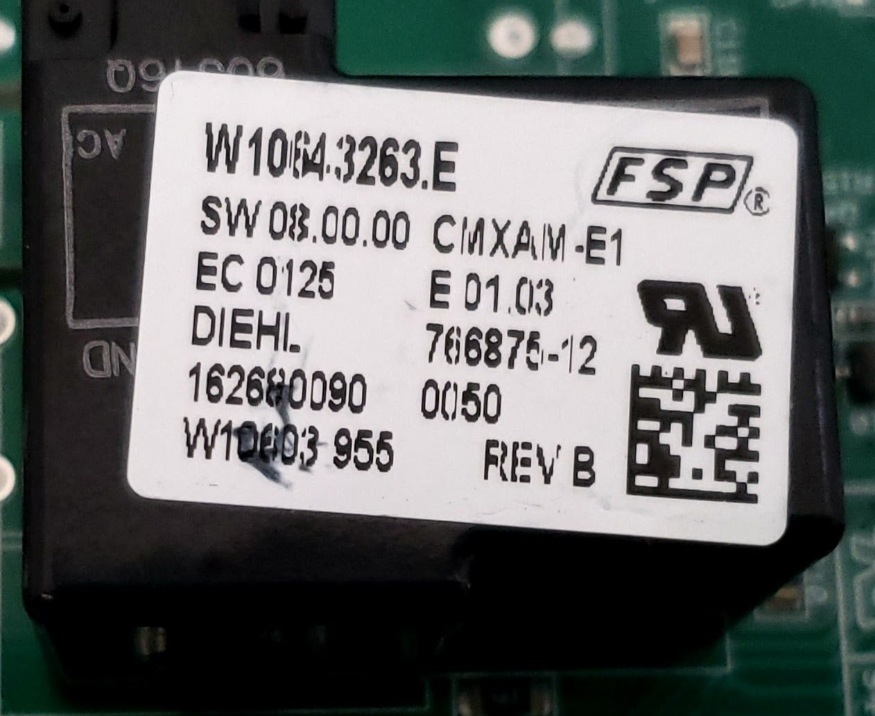 Whirlpool Range Control  W10643263