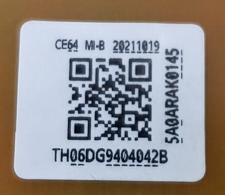 Samsung Range Control  DG94-04042B