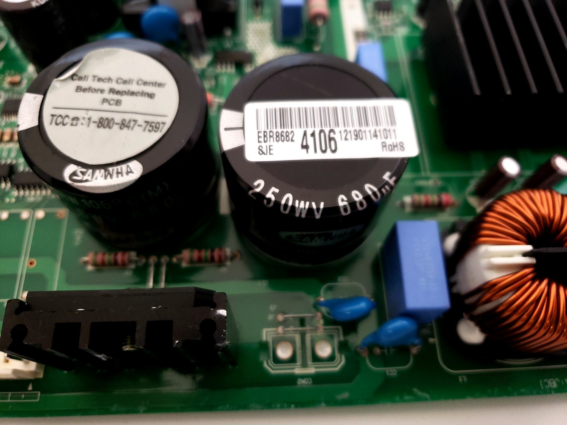 LG Refrigerator Control Board EBR62198101