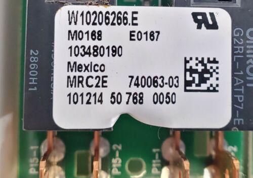 Whirlpool Range Control Board W10206266