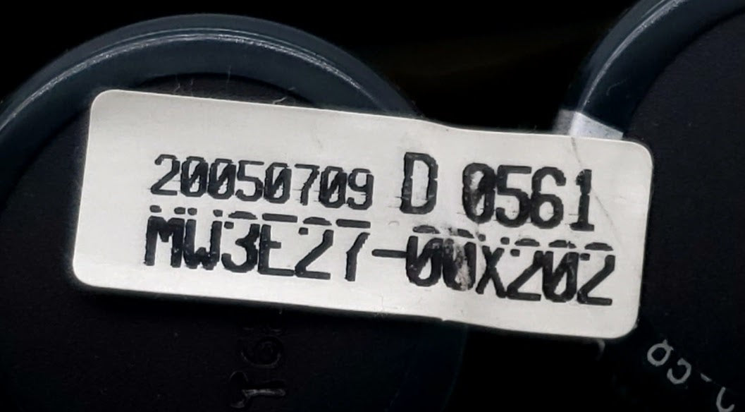 Samsung Washer Control  MW3E27-00X202