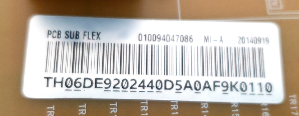 Samsung Range Control DE92-02440D