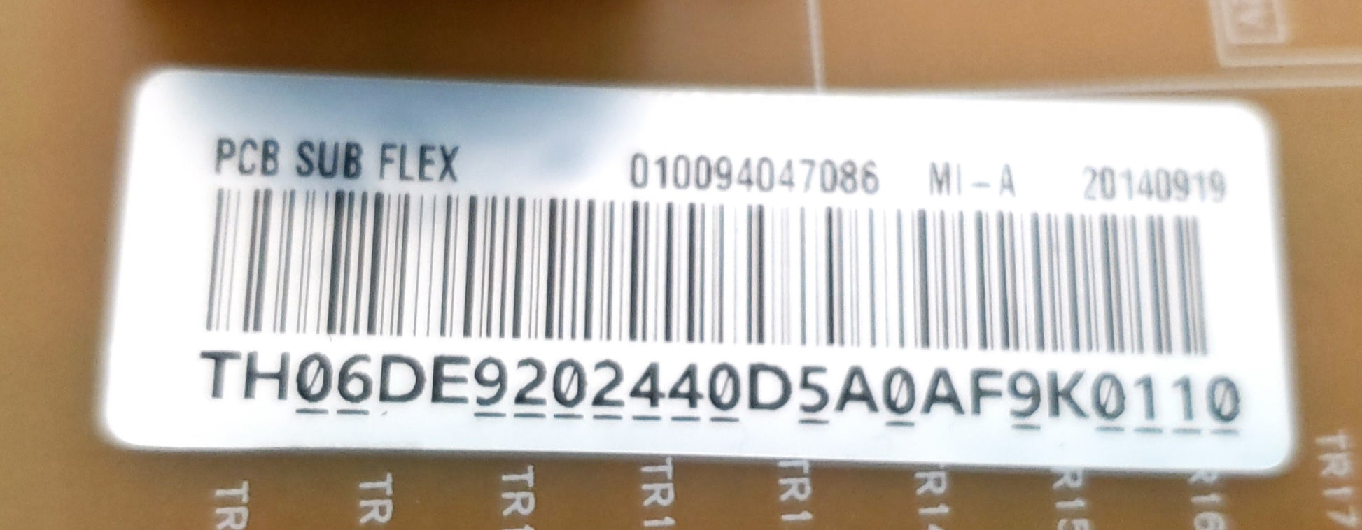 Samsung Range Control DE92-02440D