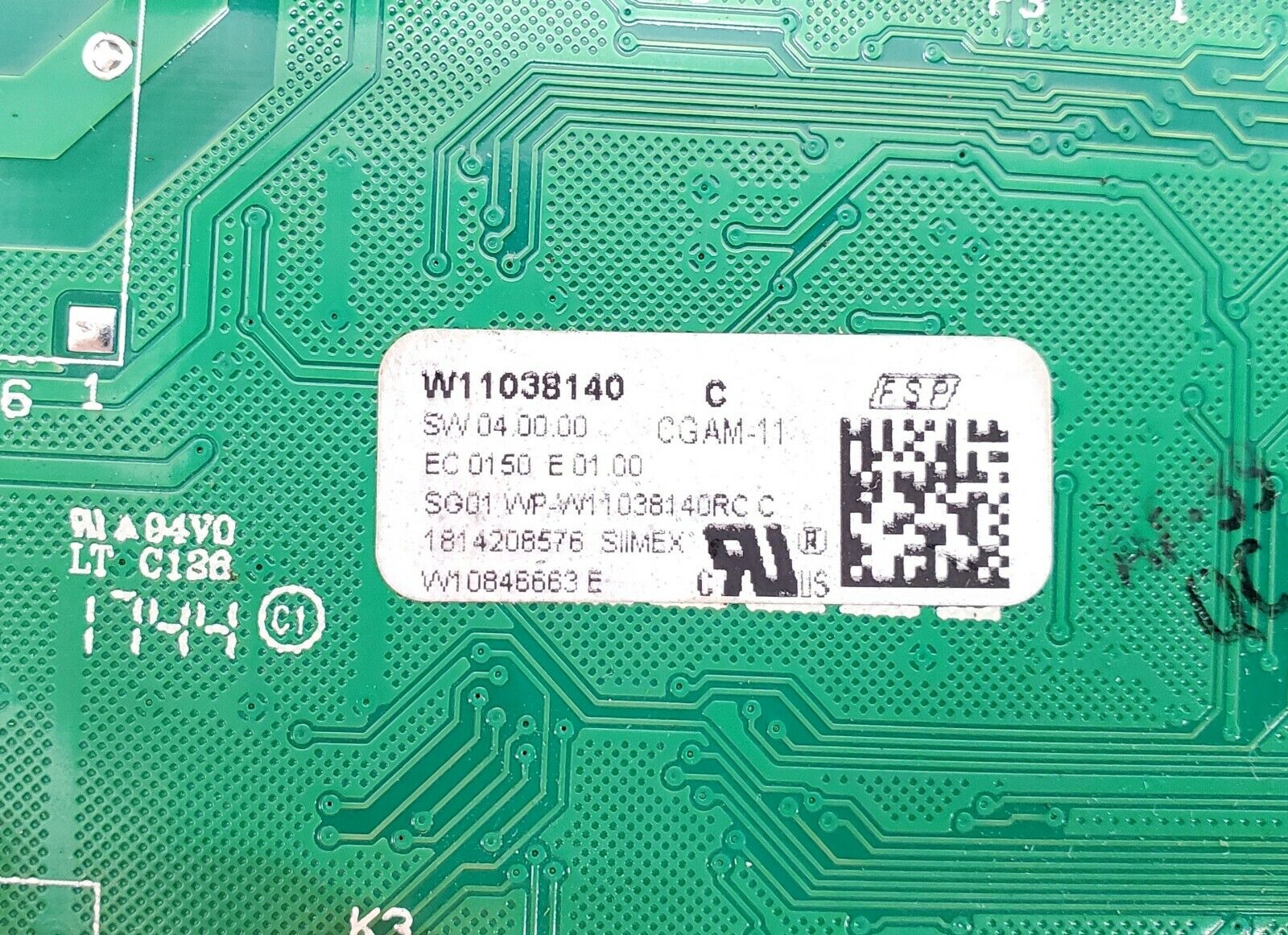Whirlpool Range Control Board W11038140