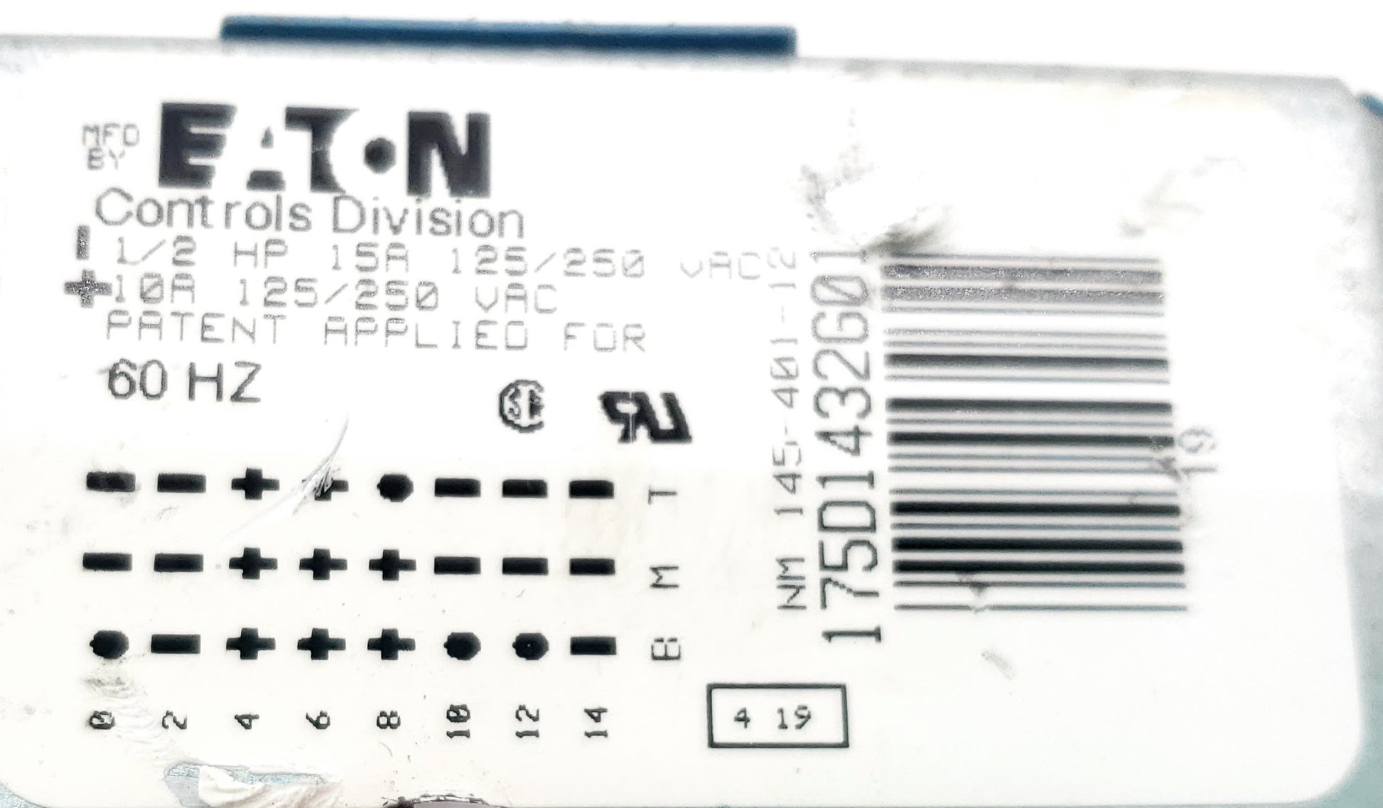 GE Washer Timer  175D1432G01
