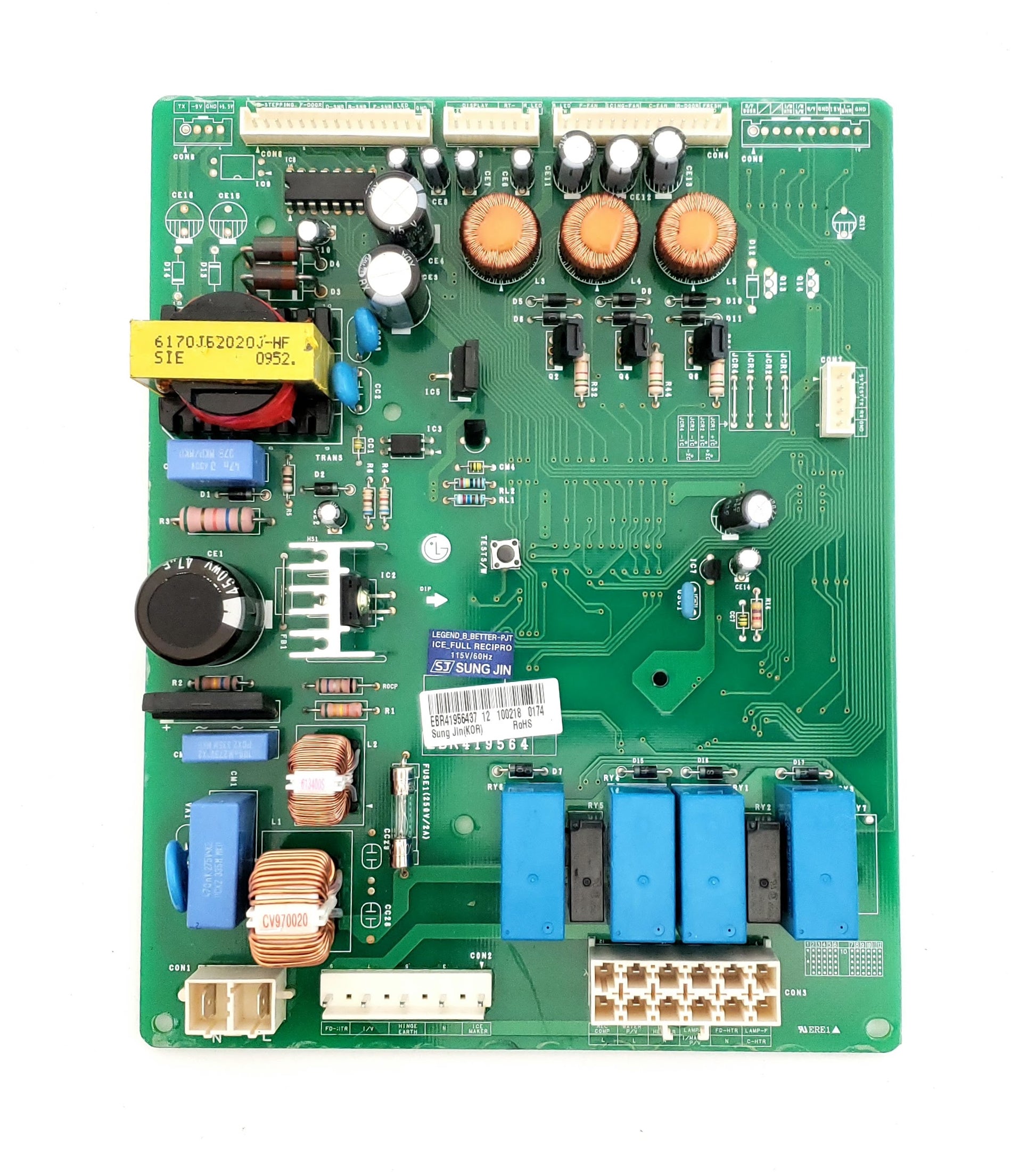 LG Refrigerator Control Board EBR41956437
