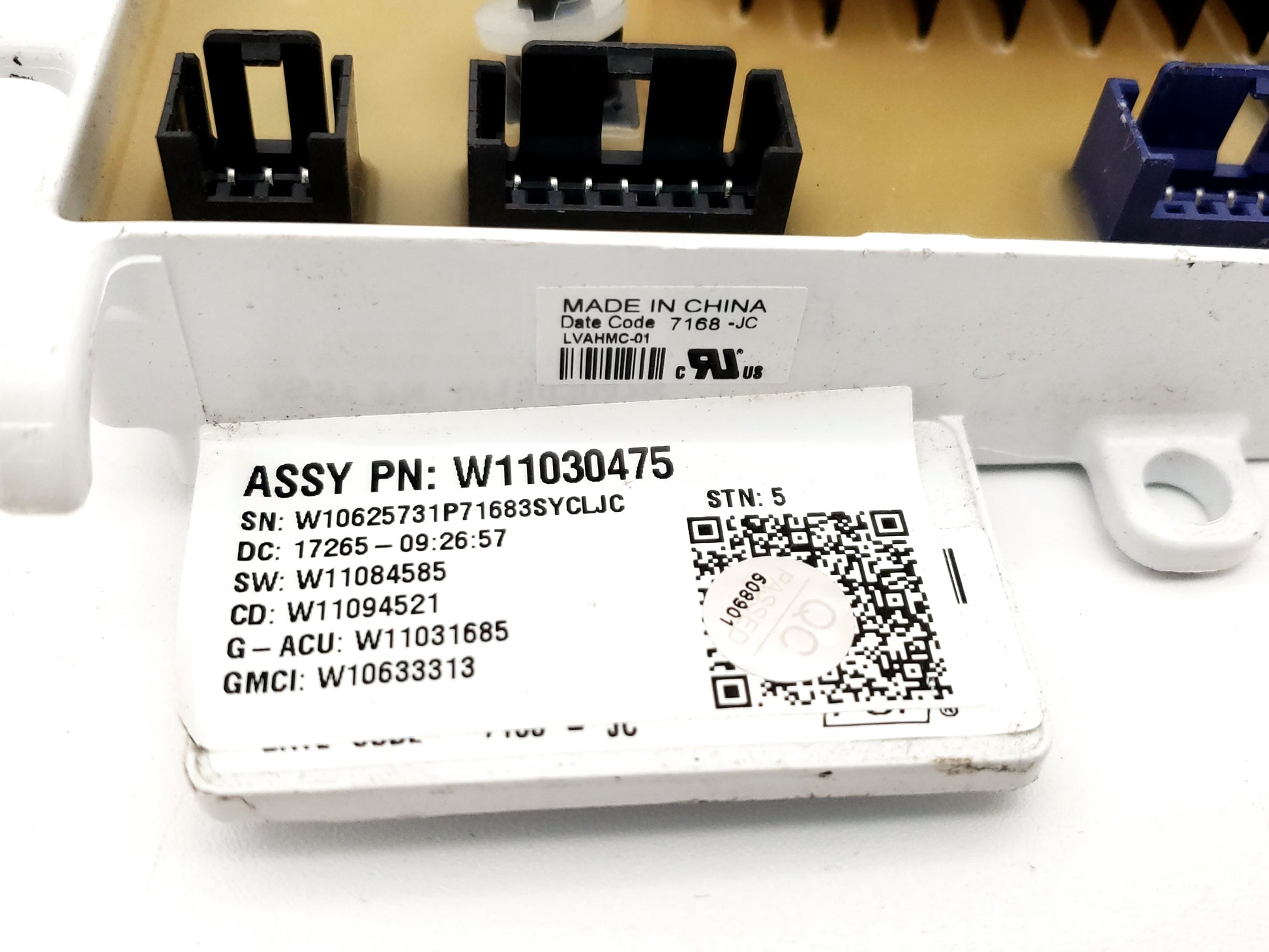 Whirlpool Washer Control W11030475