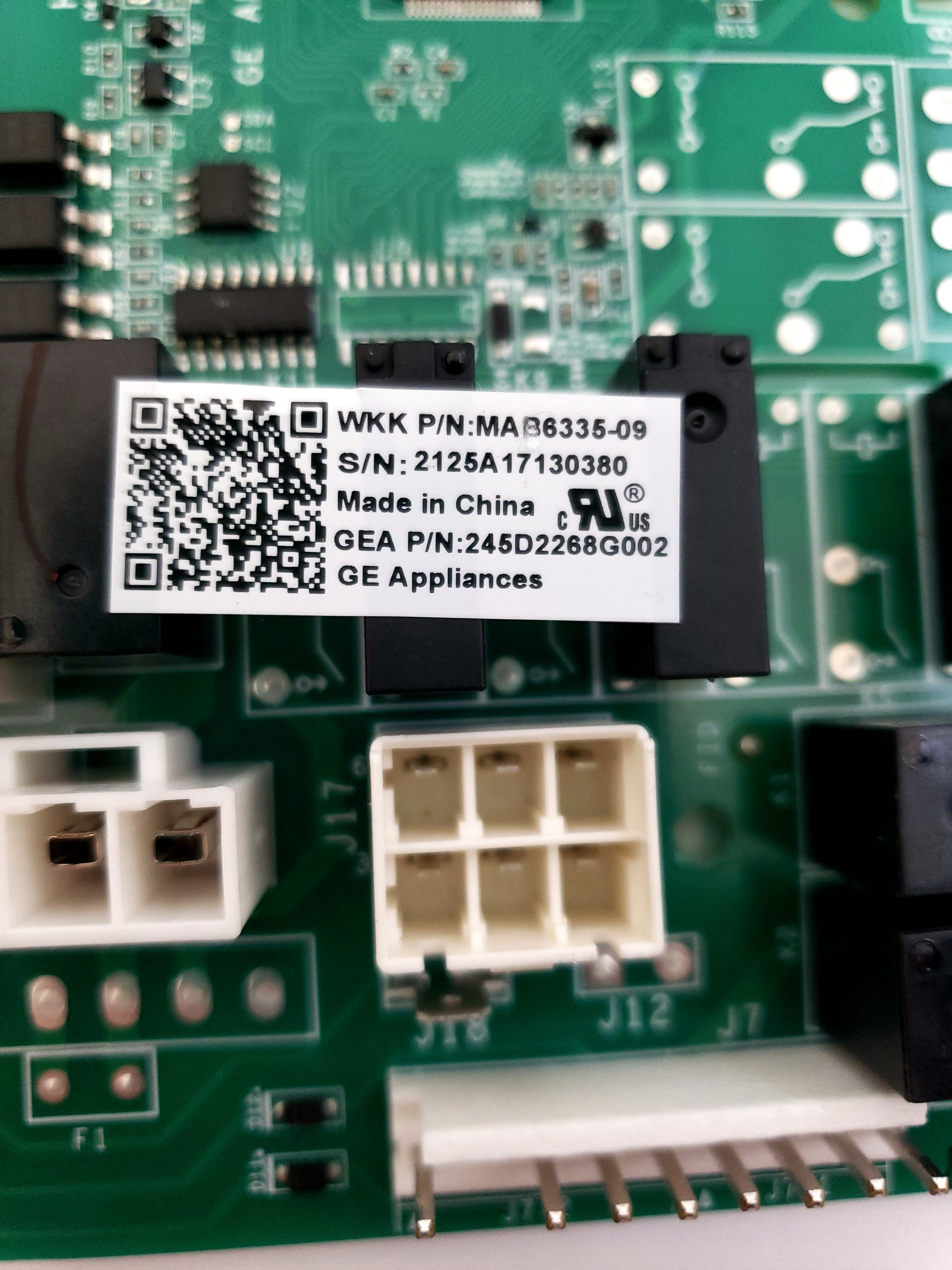 GE Refrigerator Control Board 245D2268G002