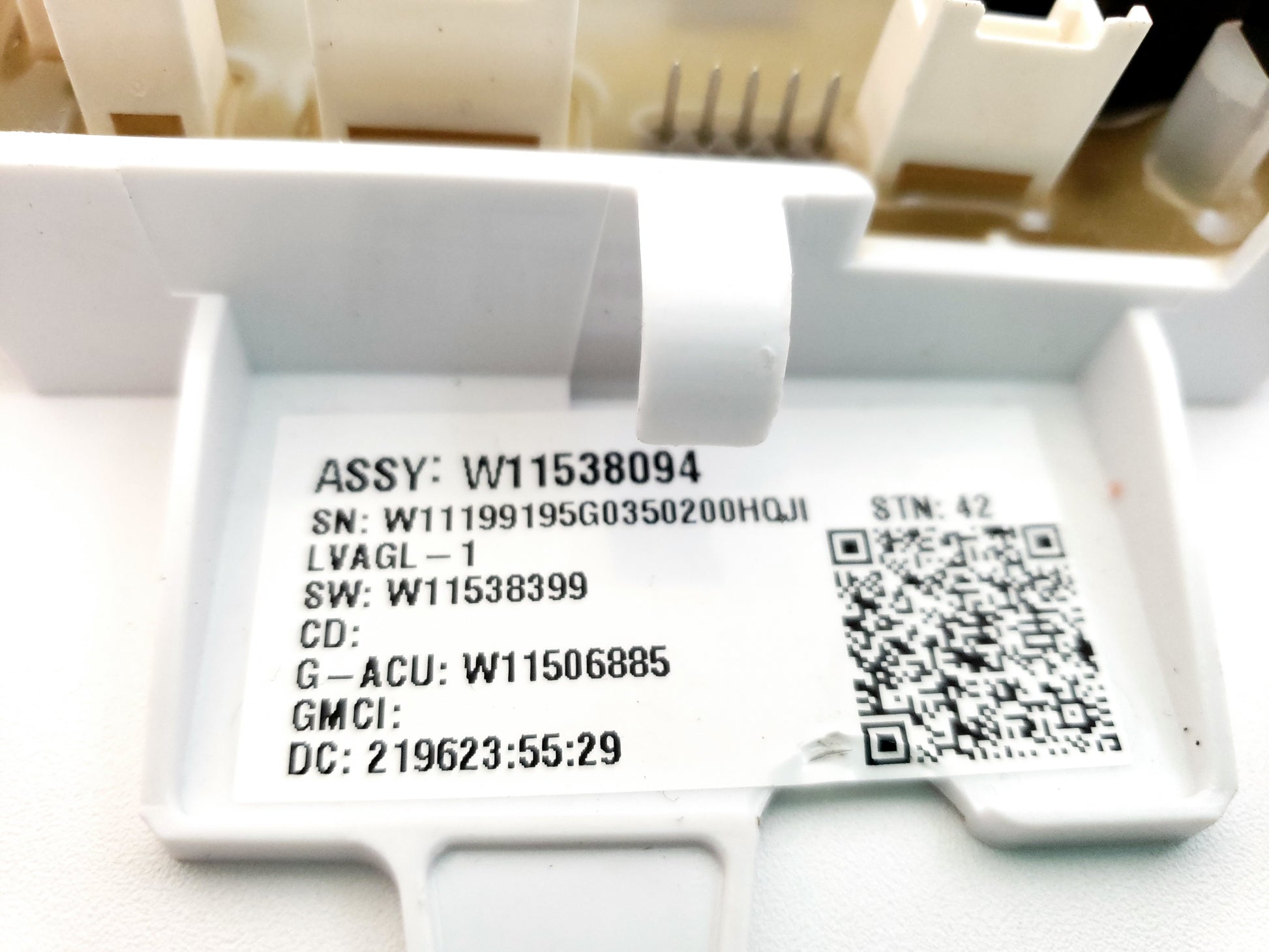 Whirlpool Washer Control Board W11538094