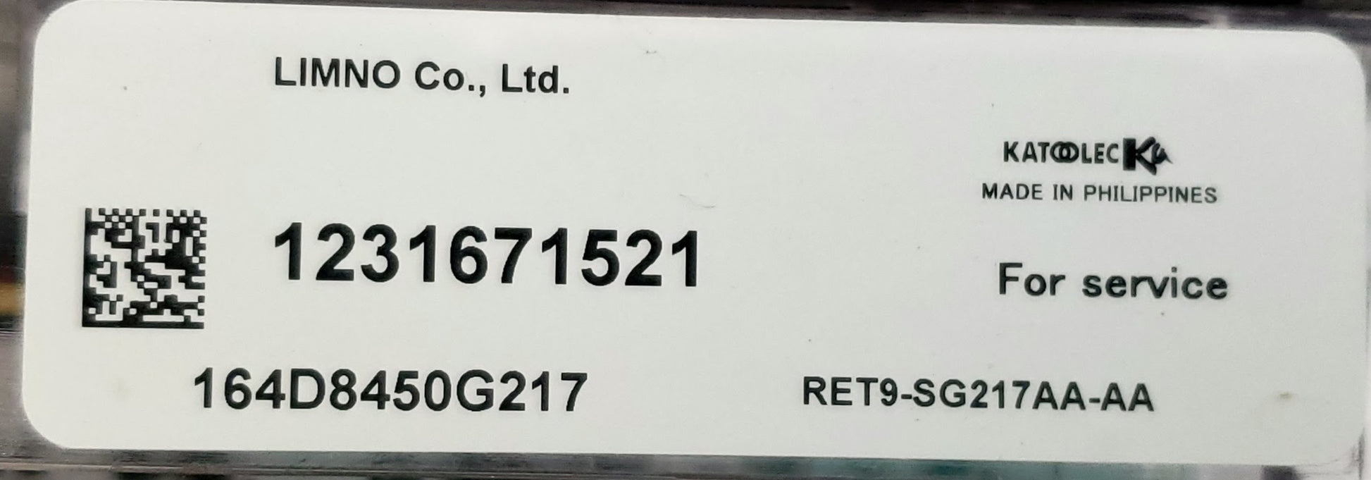 GE Range Control 164D8450G217