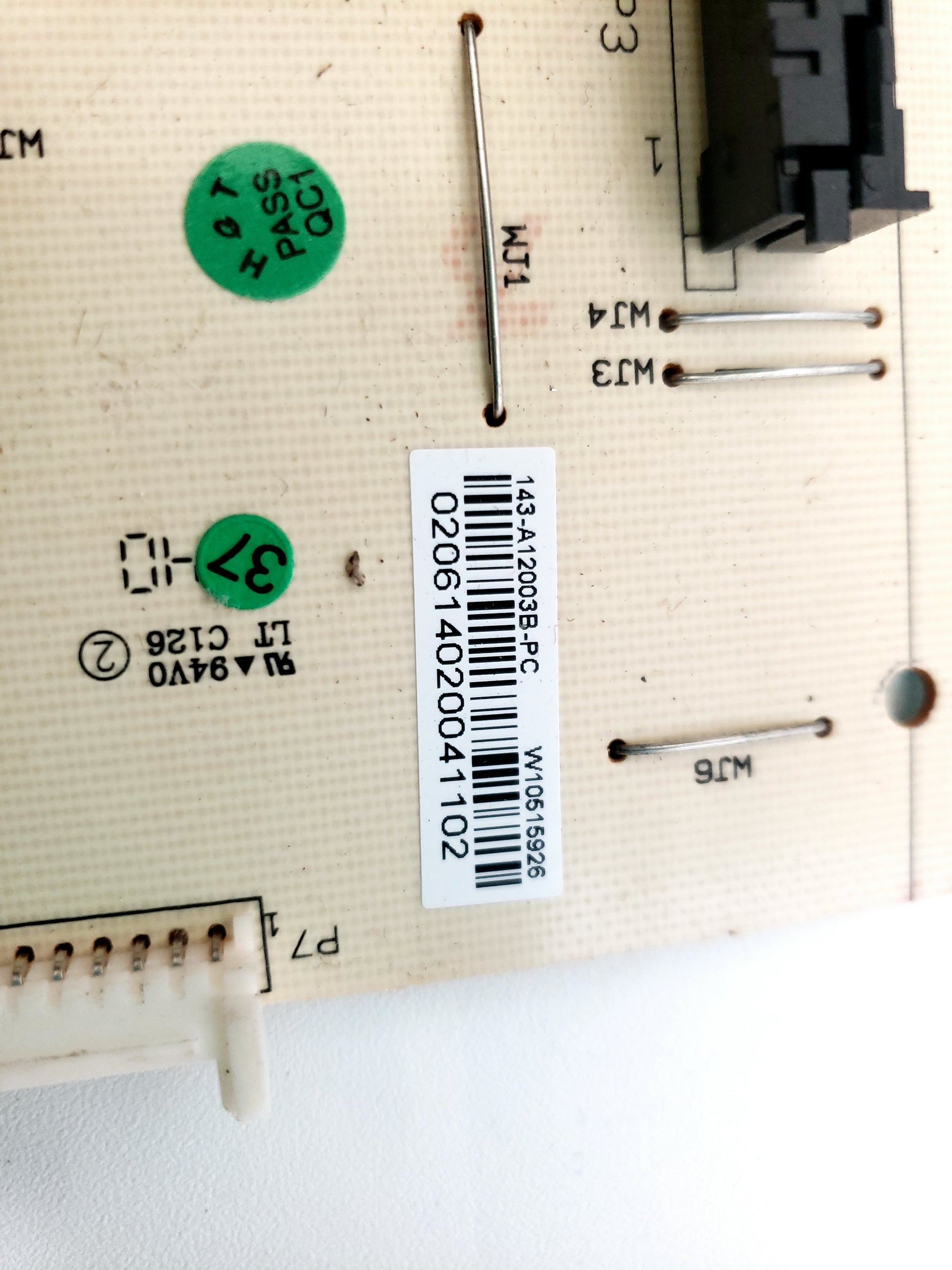 Whirlpool Microwave Control W10515926