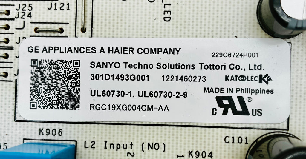 GE Range Control WB27X37998 (301D1493G001)