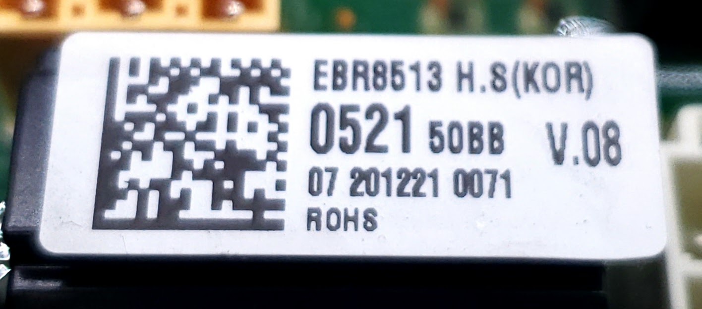 LG Dryer Control EBR85130521