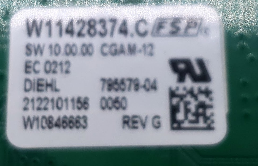 Whirlpool Range Control  W11428374