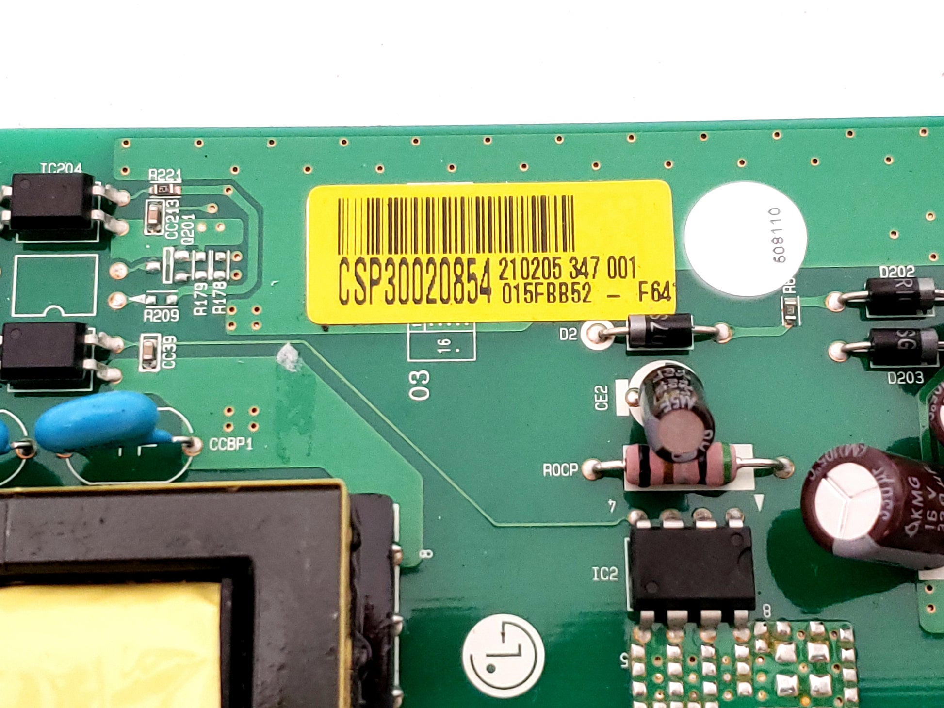 LG Refrigerator Control CSP30020854