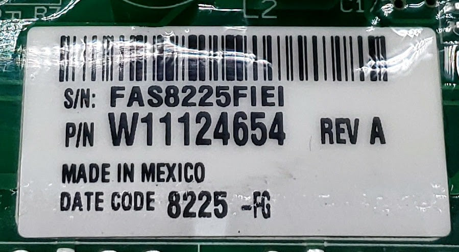 Whirlpool Washer Control  W11124654
