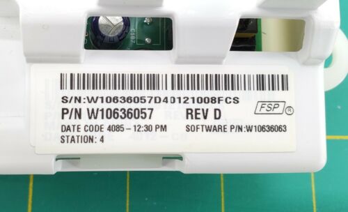 OEM Whirlpool Washer Control W10636057 Same Day Shipping & Lifetime Warranty