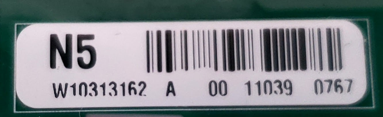 Whirlpool Washer Control W10313162
