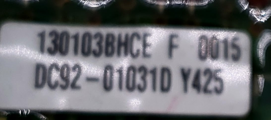 Samsung Dryer Control DC92-01031D