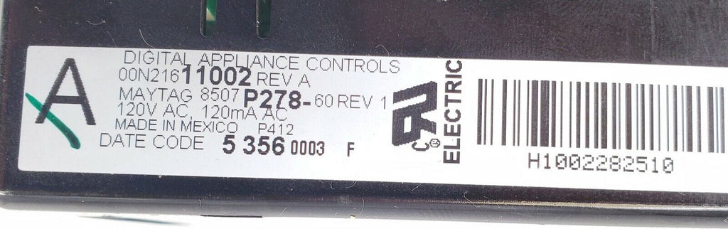 Maytag Range Control Board 8507P278-60
